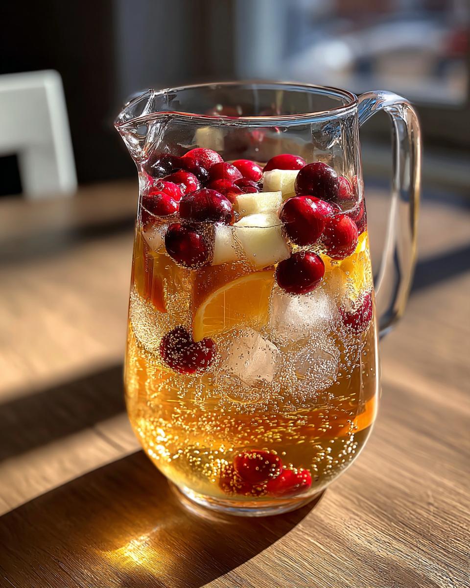 Sparkling Apple Cider Punch with Cranberries - detail 2
