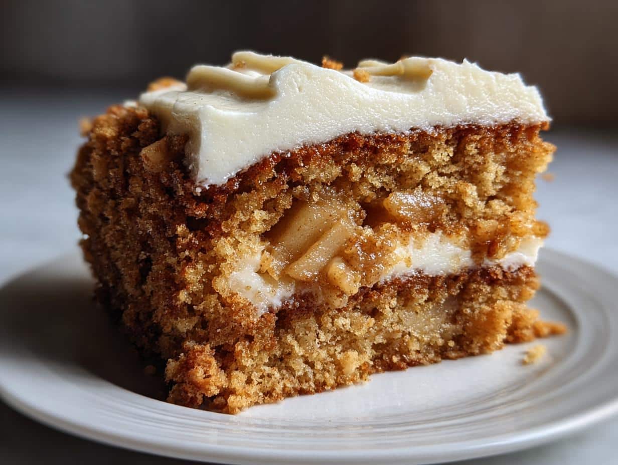 Irresistible Spiced Apple Cake with Cream Cheese Frosting