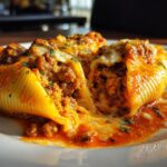 Spicy Pumpkin and Italian Sausage Stuffed Shells