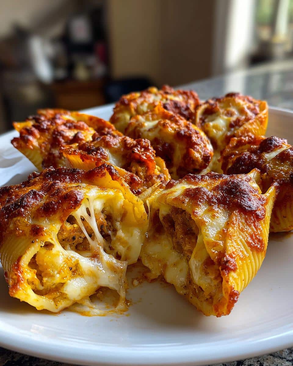 Spicy Pumpkin and Italian Sausage Stuffed Shells - detail 3