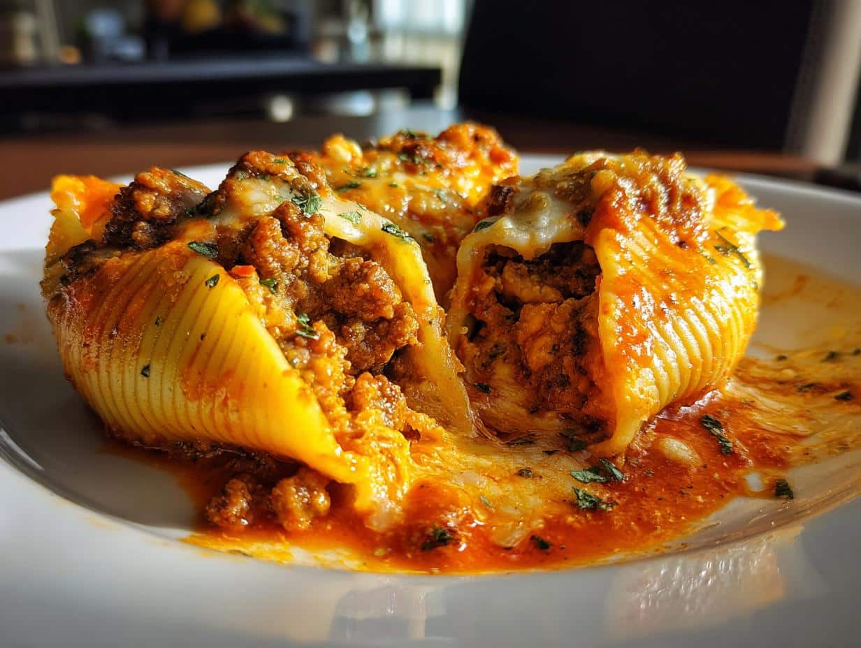 30-Minute Spicy Pumpkin Sausage Stuffed Shells Will Wow You