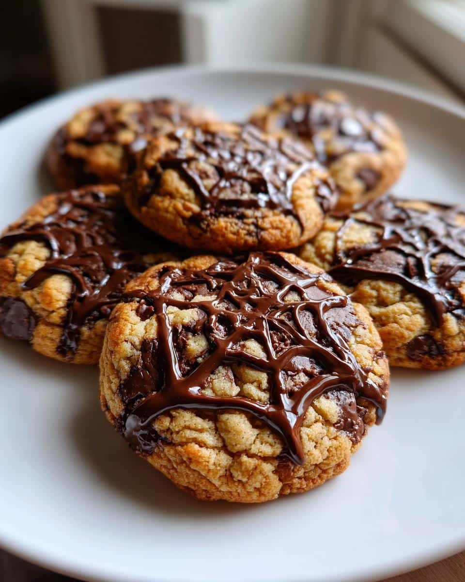 Spider Web Chocolate Chip Cookies - detail 1