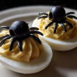 Spooky Spider Deviled Eggs for Halloween Party
