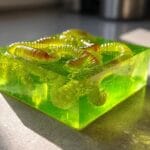 Spooky Worm Halloween Jello.
