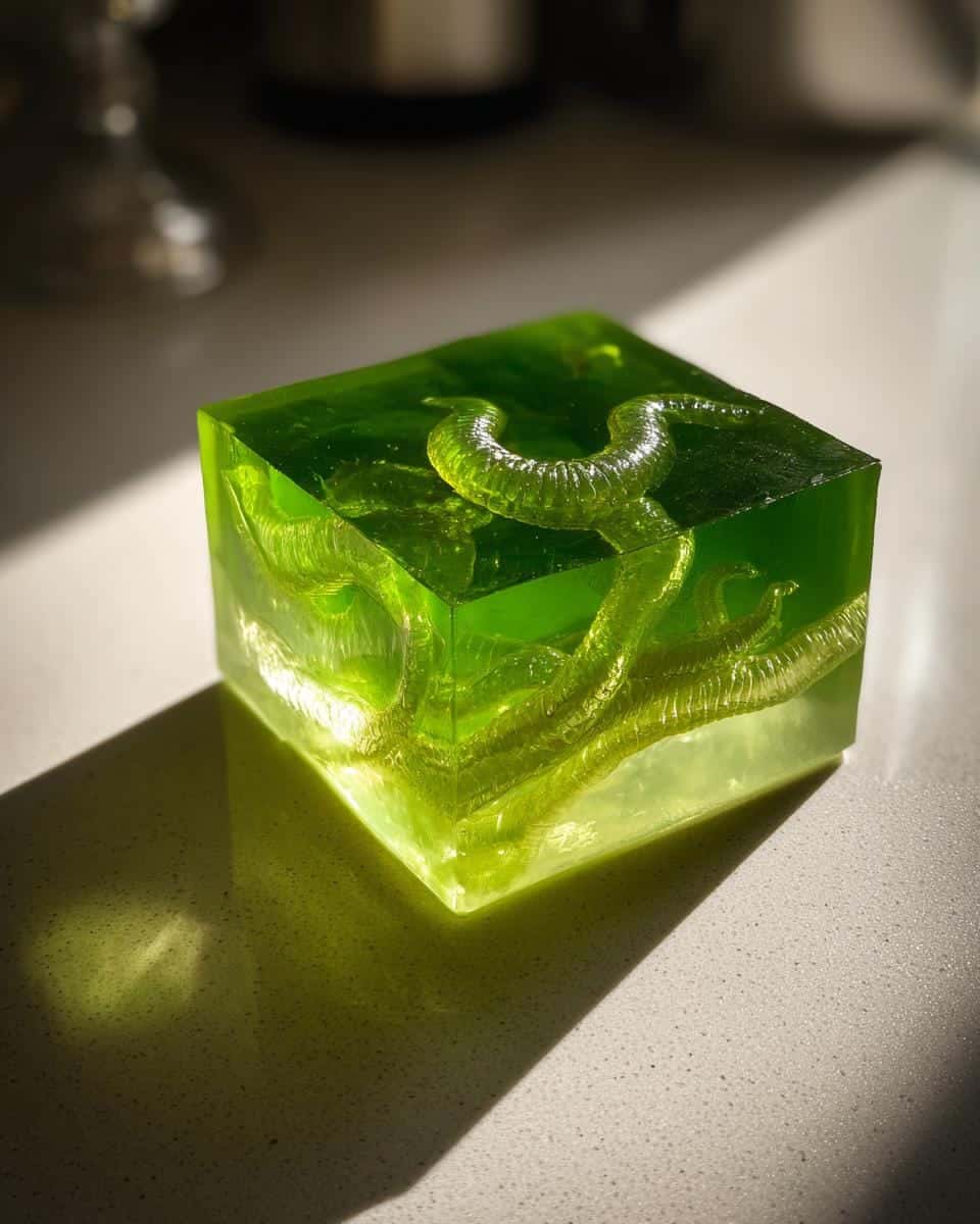 Spooky Worm Halloween Jello. - detail 2