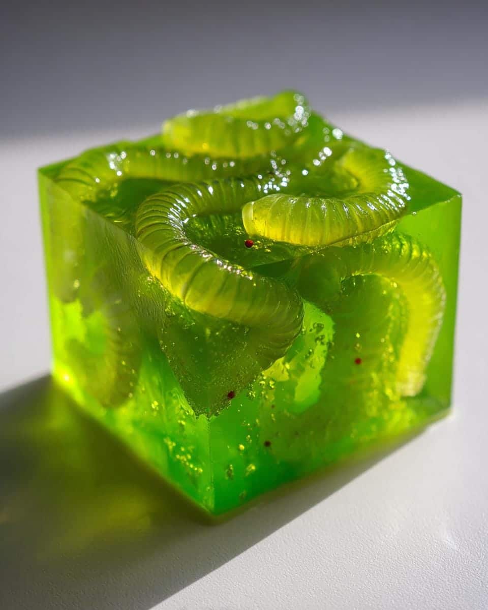 Spooky Worm Halloween Jello. - detail 3