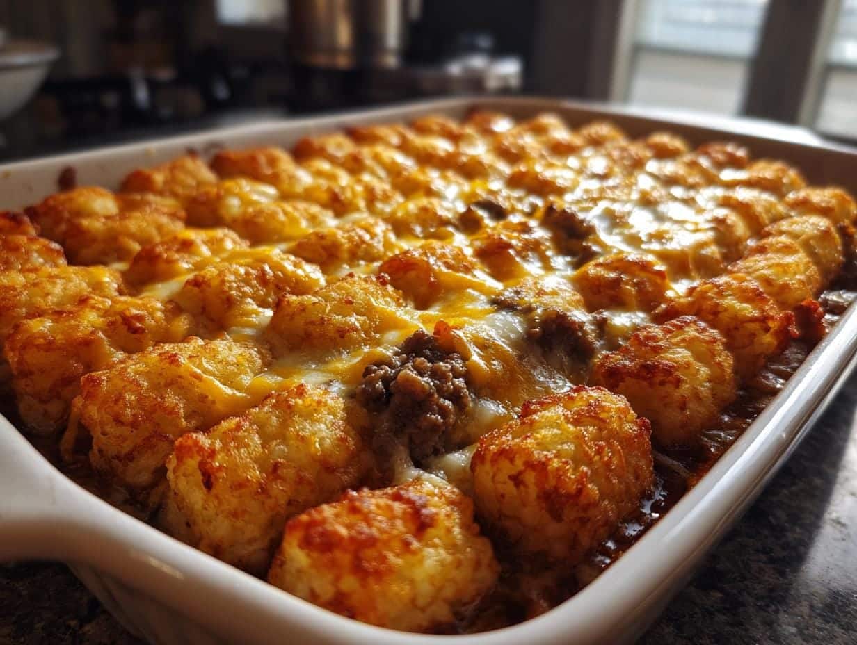 Crispy Tater Tot Casserole in 30 Minutes – Blissful Comfort