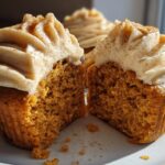 Vanilla Chai Pumpkin Latte Cupcakes with Maple Cream Cheese Frosting