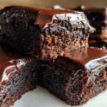 Witch Hat Brownies with Chocolate Ganache
