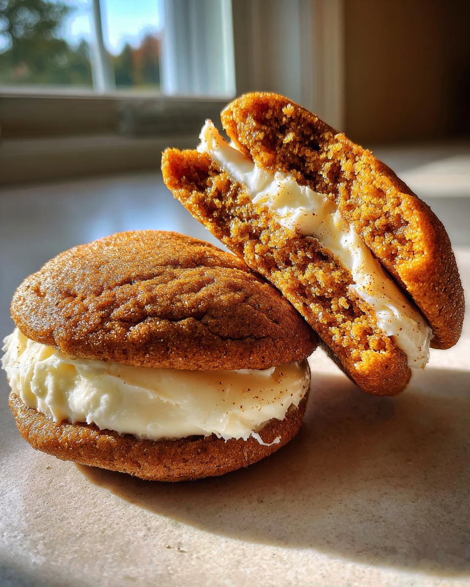 Apple Cider Whoopie Pies – Soft Spiced Cookies With Creamy Filling - detail 1