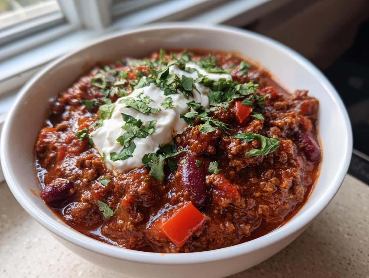 Best Ground Beef Stovetop Chili Recipe in 30 Minutes