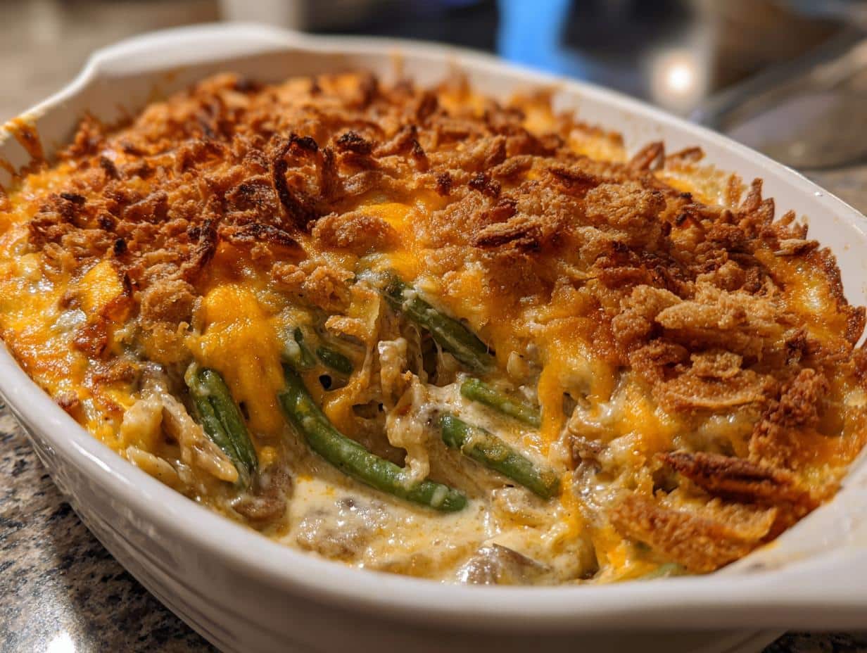 Irresistible Cheddar Bay Green Bean Casserole in 30 Min