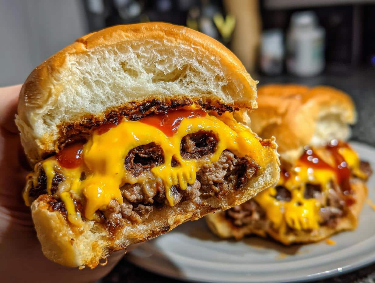 Spooky Cheeseburger Skulls Halloween Dinner – 4 Easy Steps