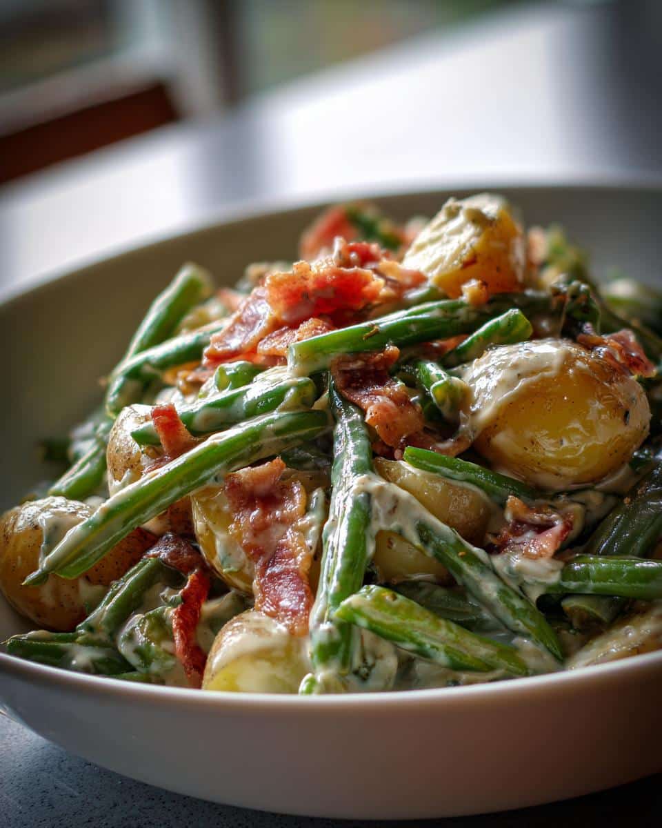 Country Ranch Green Beans and Potatoes with Bacon – Hearty Comfort Food! - detail 1