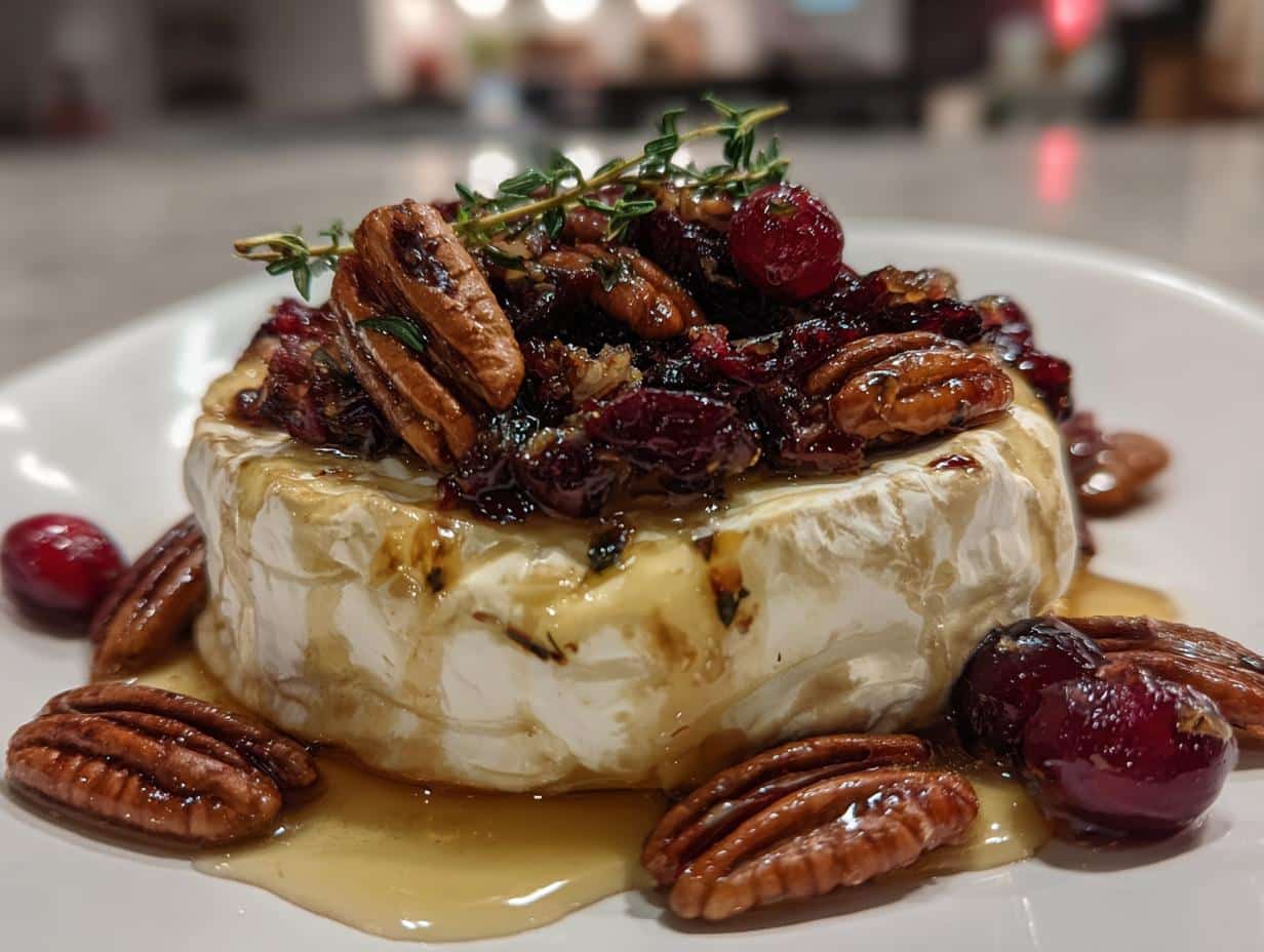 15-Minute Cranberry Pecan Baked Brie That Wows