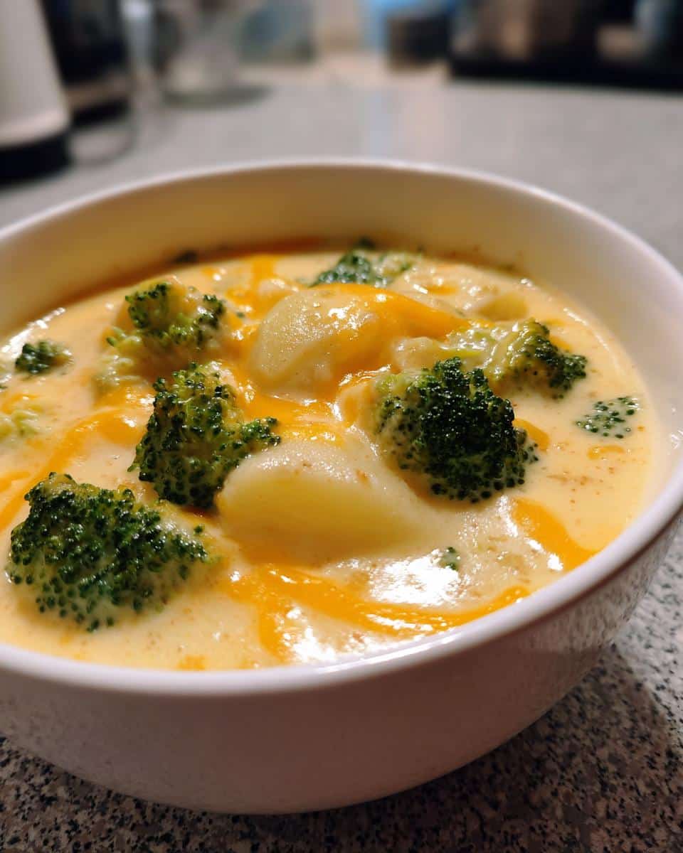 Creamy Broccoli and Cheddar Potato Soup Delight - detail 1