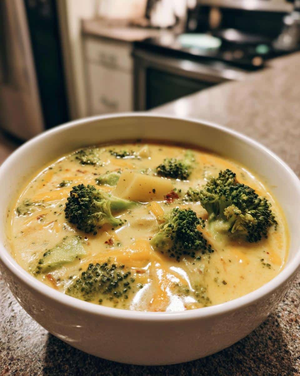 Creamy Broccoli and Cheddar Potato Soup Delight - detail 2