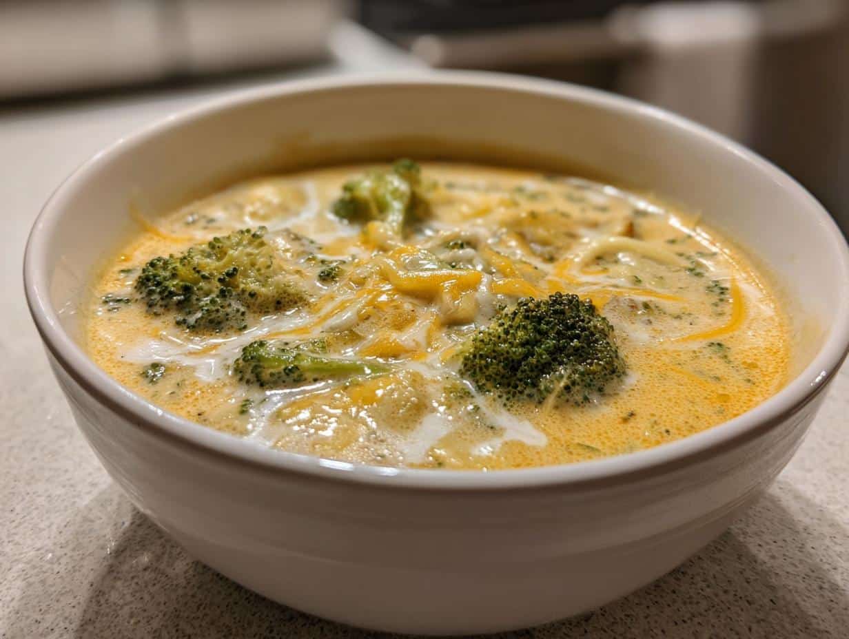 Ultimate Creamy Broccoli and Cheddar Potato Soup Delight Recipe