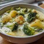 Crockpot Potato Broccoli Cheddar Soup