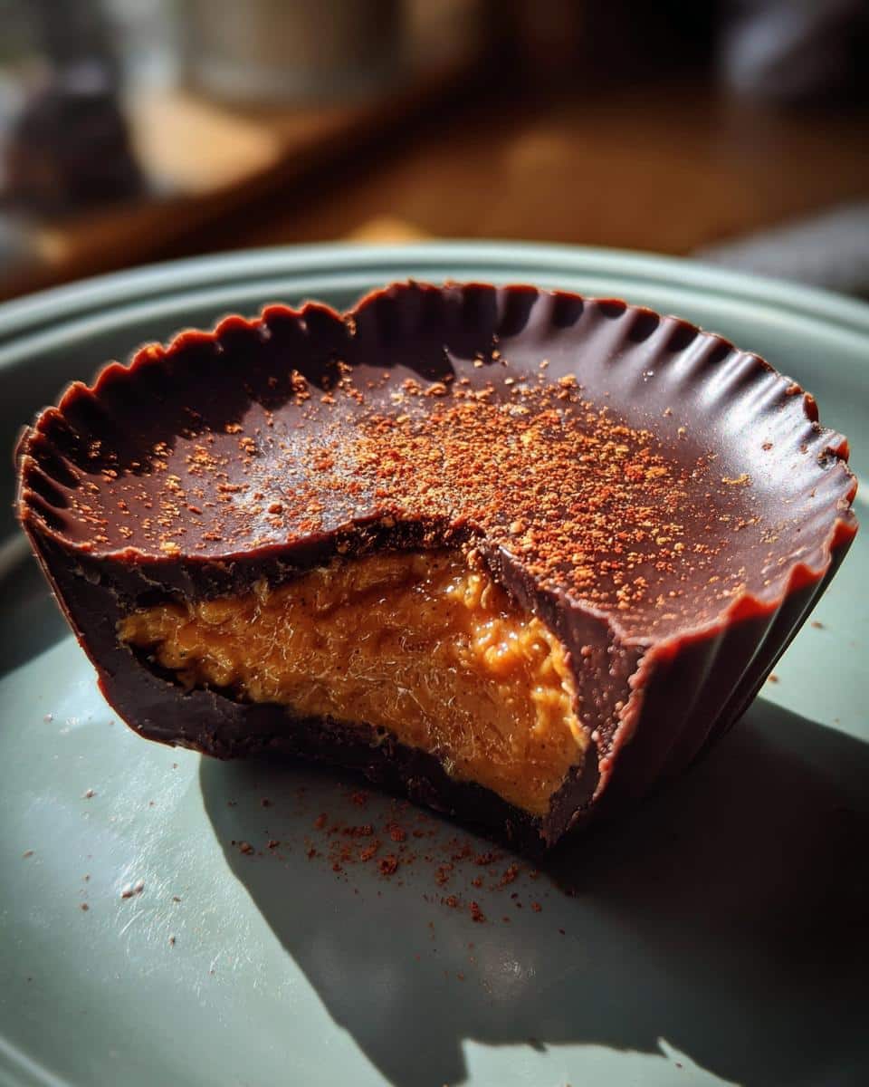 Dairy Free Chocolate Pumpkin Butter Cups - detail 2