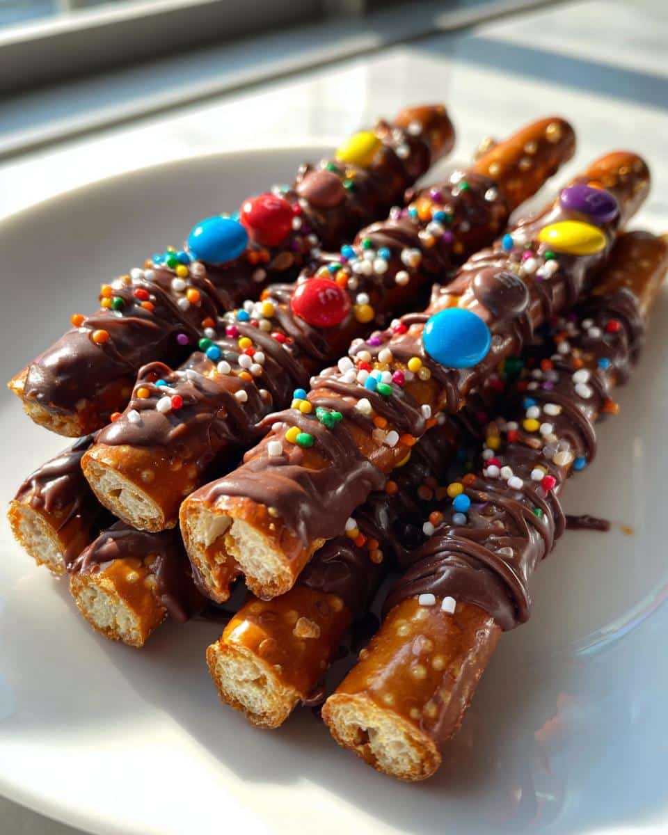 Decorated Pretzel Rods - detail 1