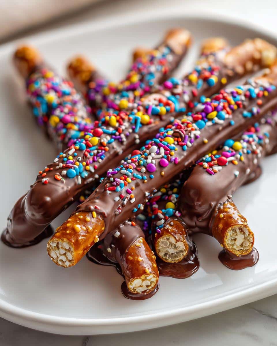 Decorated Pretzel Rods - detail 2