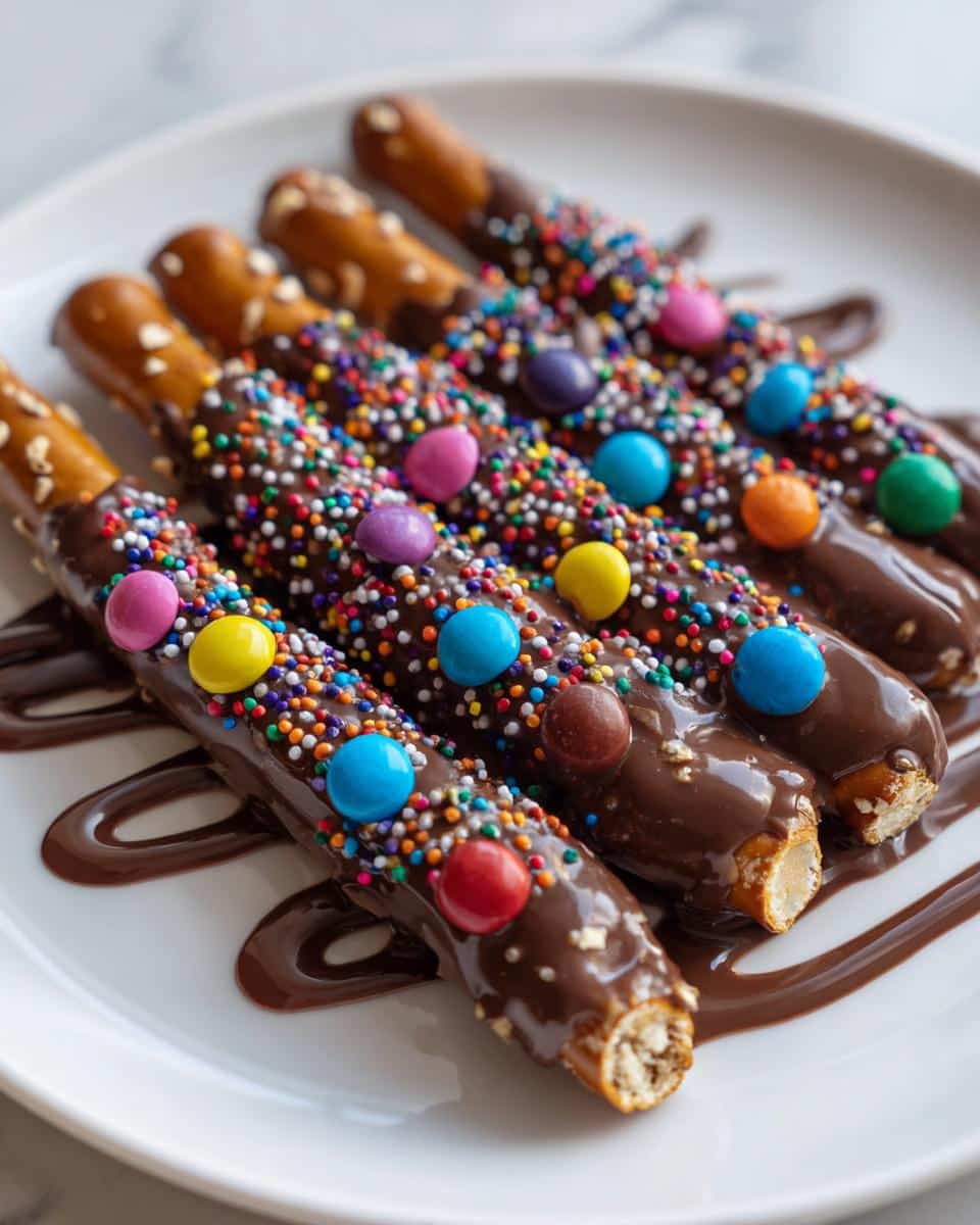 Decorated Pretzel Rods - detail 3