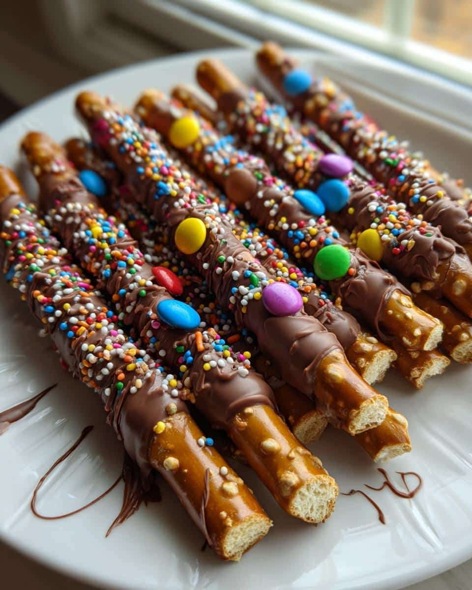 Decorated Pretzel Rods - detail 4