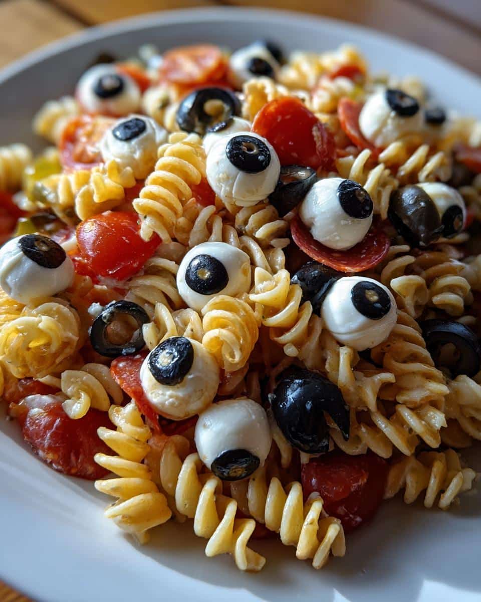 Easy Eyeball Pasta Salad - detail 1