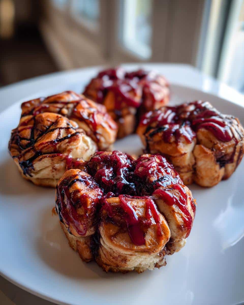 Easy Halloween Cinnamon Rolls: Cinnamon Roll Brains - detail 2