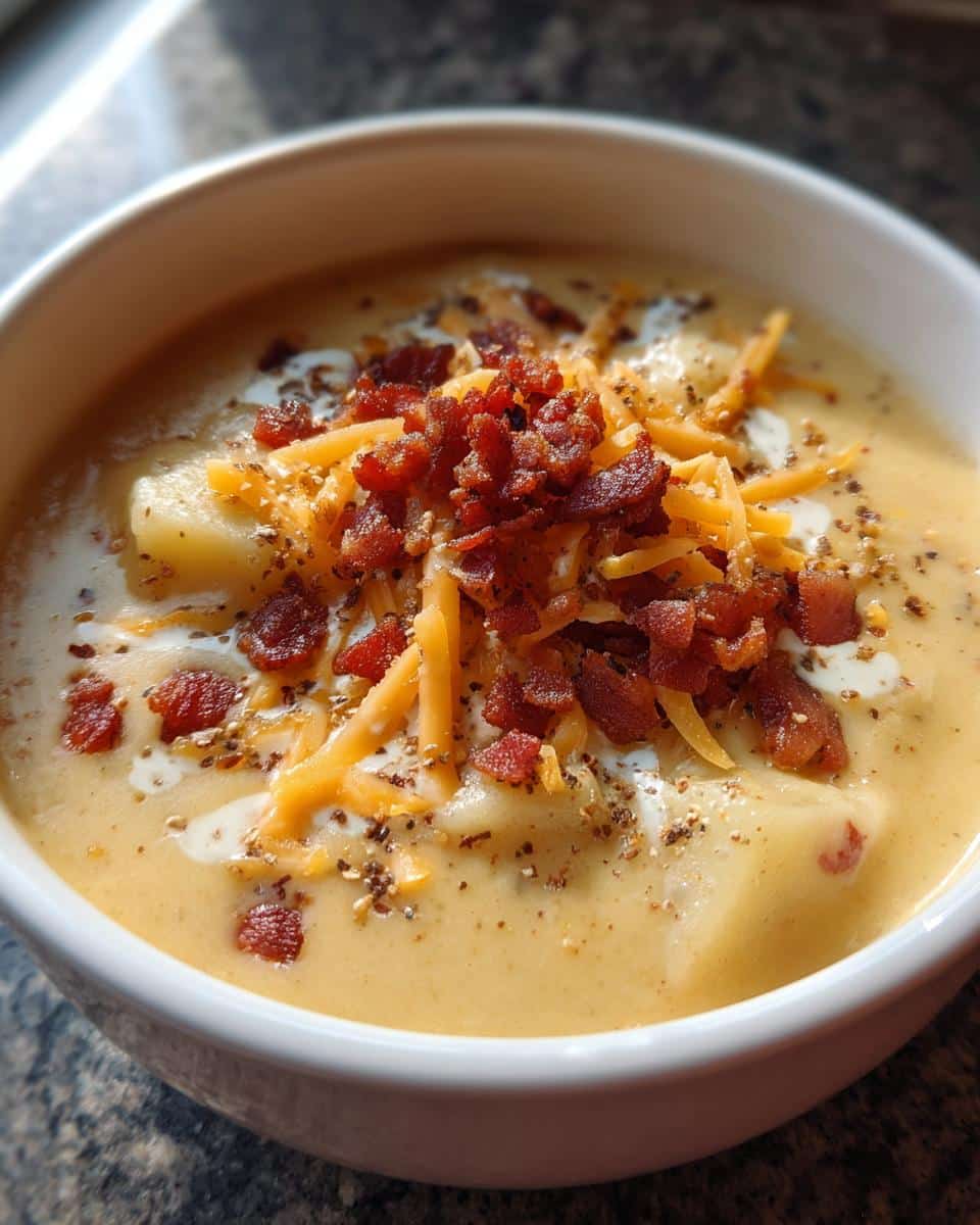 Easy Slow Cooker Potato Soup with Bacon & Cream Cheese - detail 1