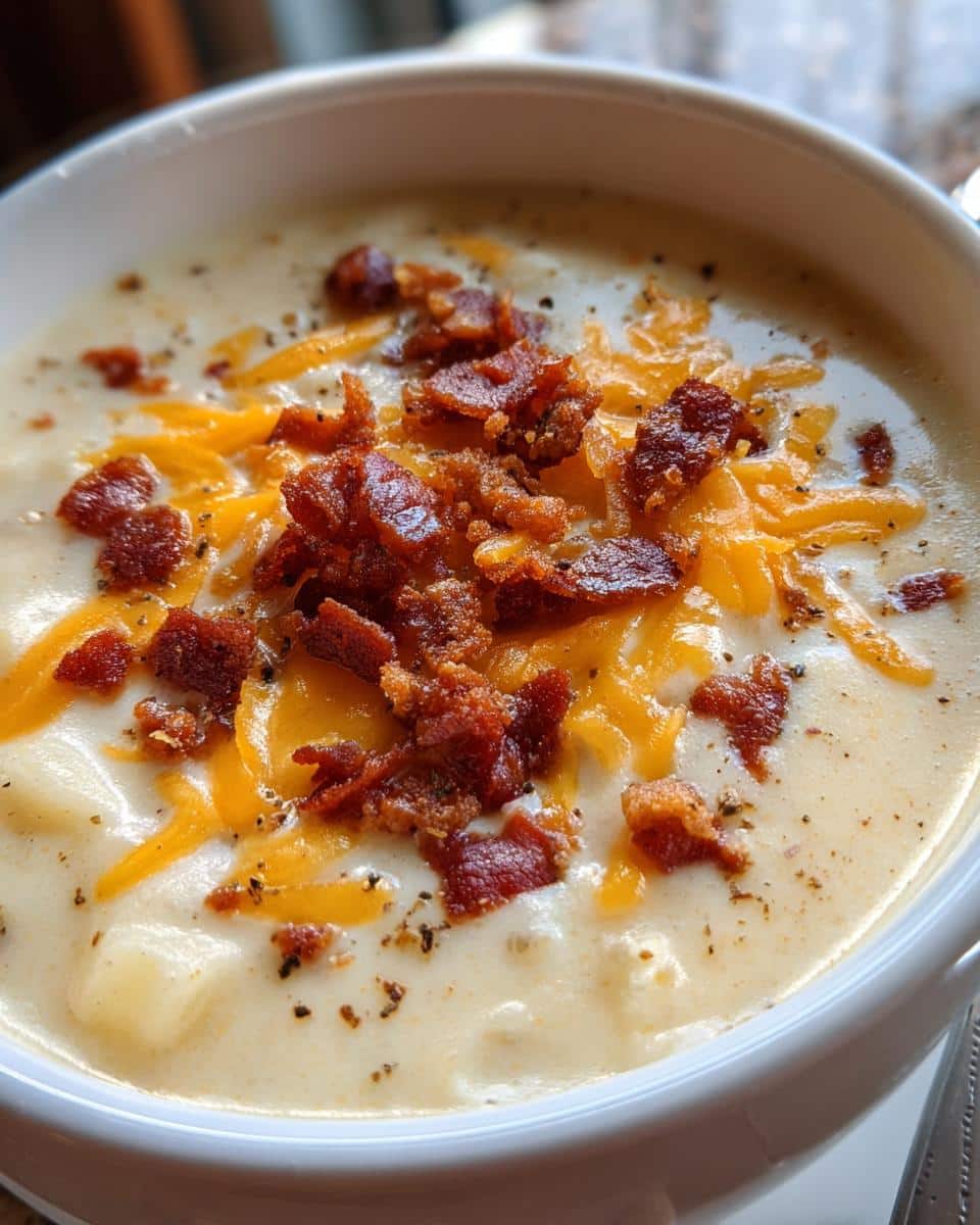 Easy Slow Cooker Potato Soup with Bacon & Cream Cheese - detail 2