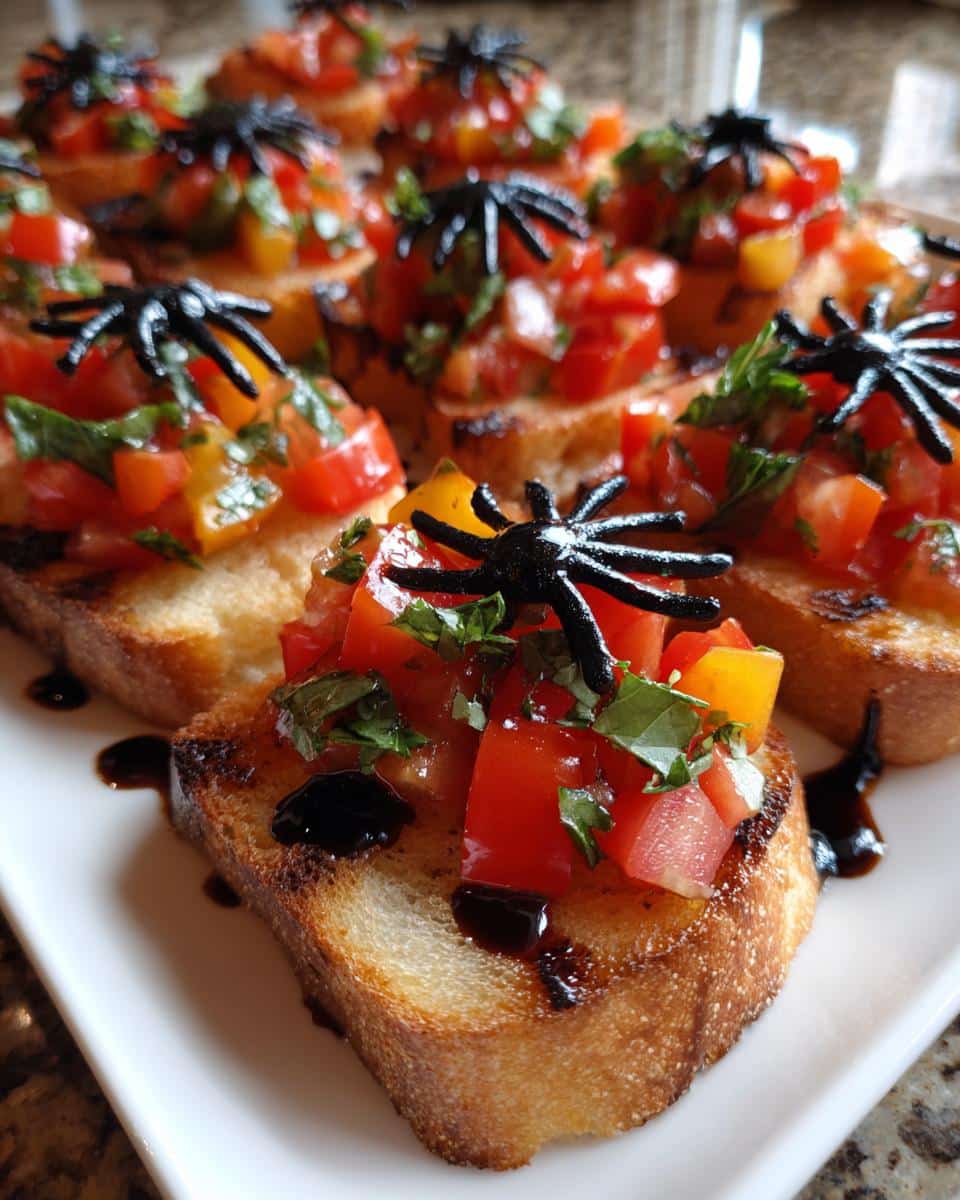 Halloween Bruschetta Appetizer - detail 1