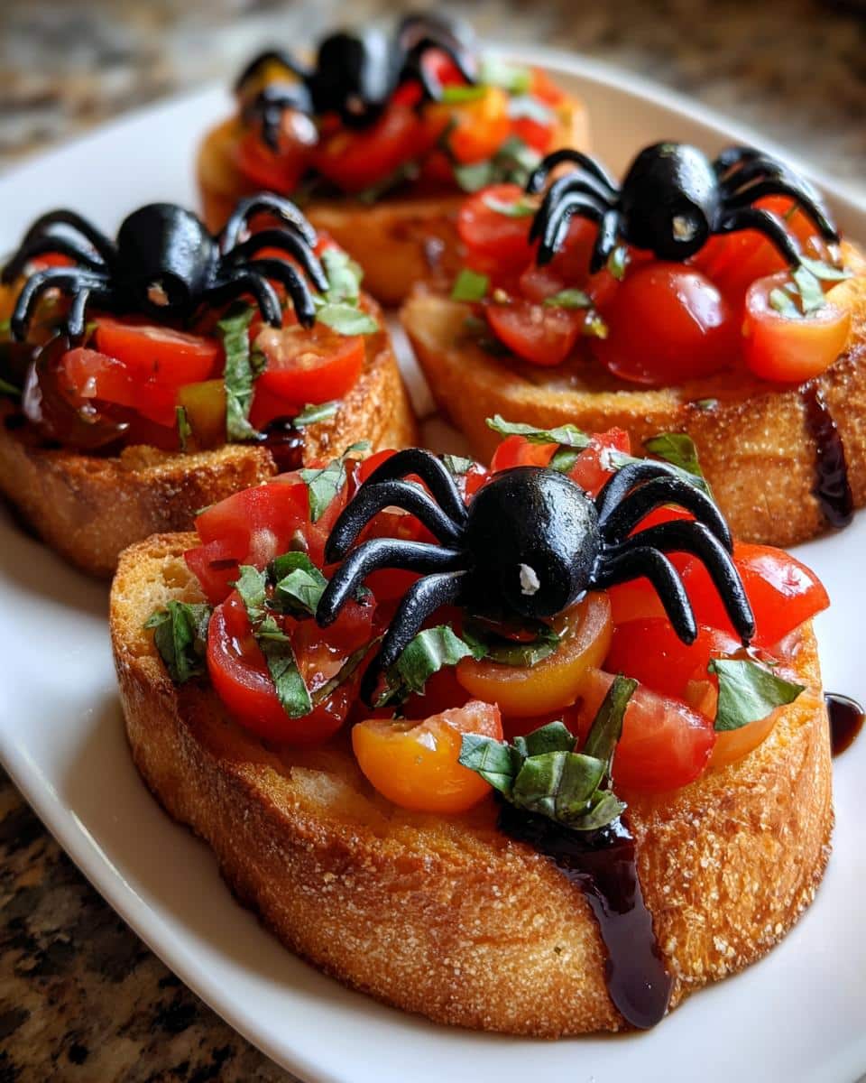 Halloween Bruschetta Appetizer - detail 2