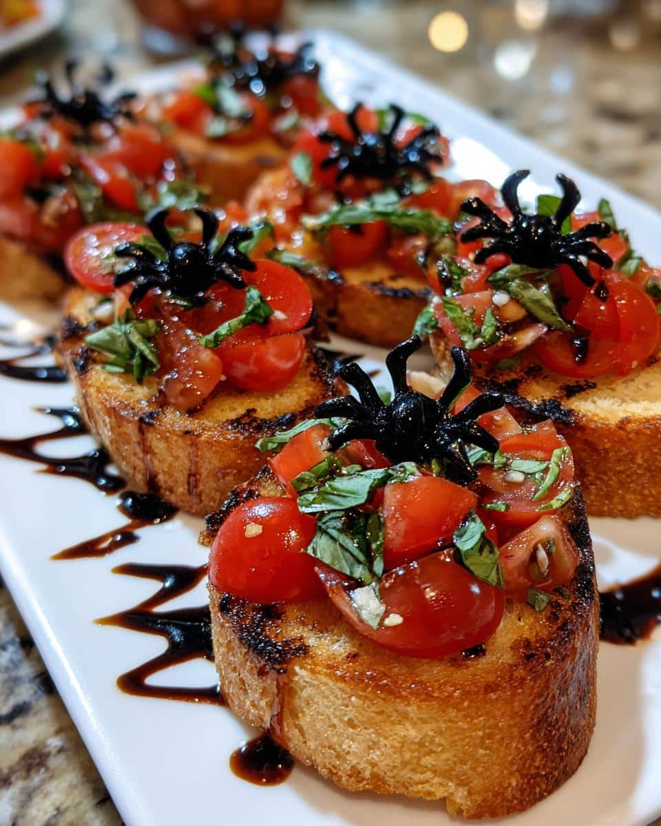 Halloween Bruschetta Appetizer - detail 3