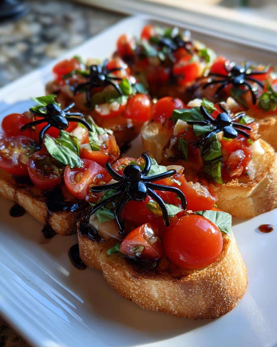 Halloween Bruschetta Appetizer - detail 4