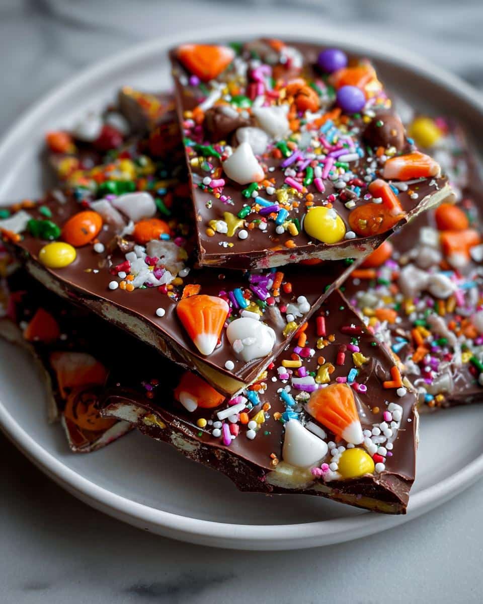 Halloween Candy Bark - detail 2