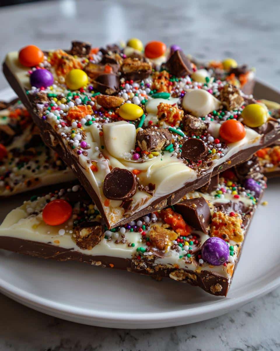 Halloween Candy Bark - detail 3