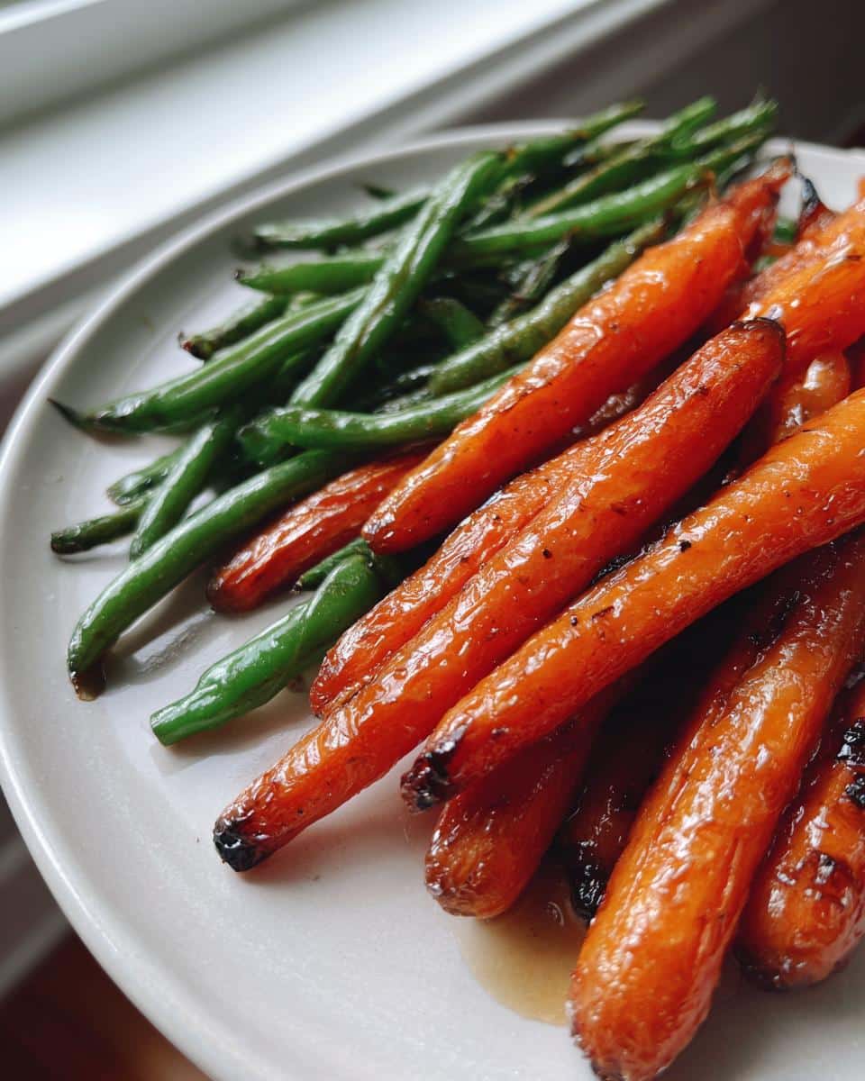 Honey Glazed Carrots & Green Beans - detail 1