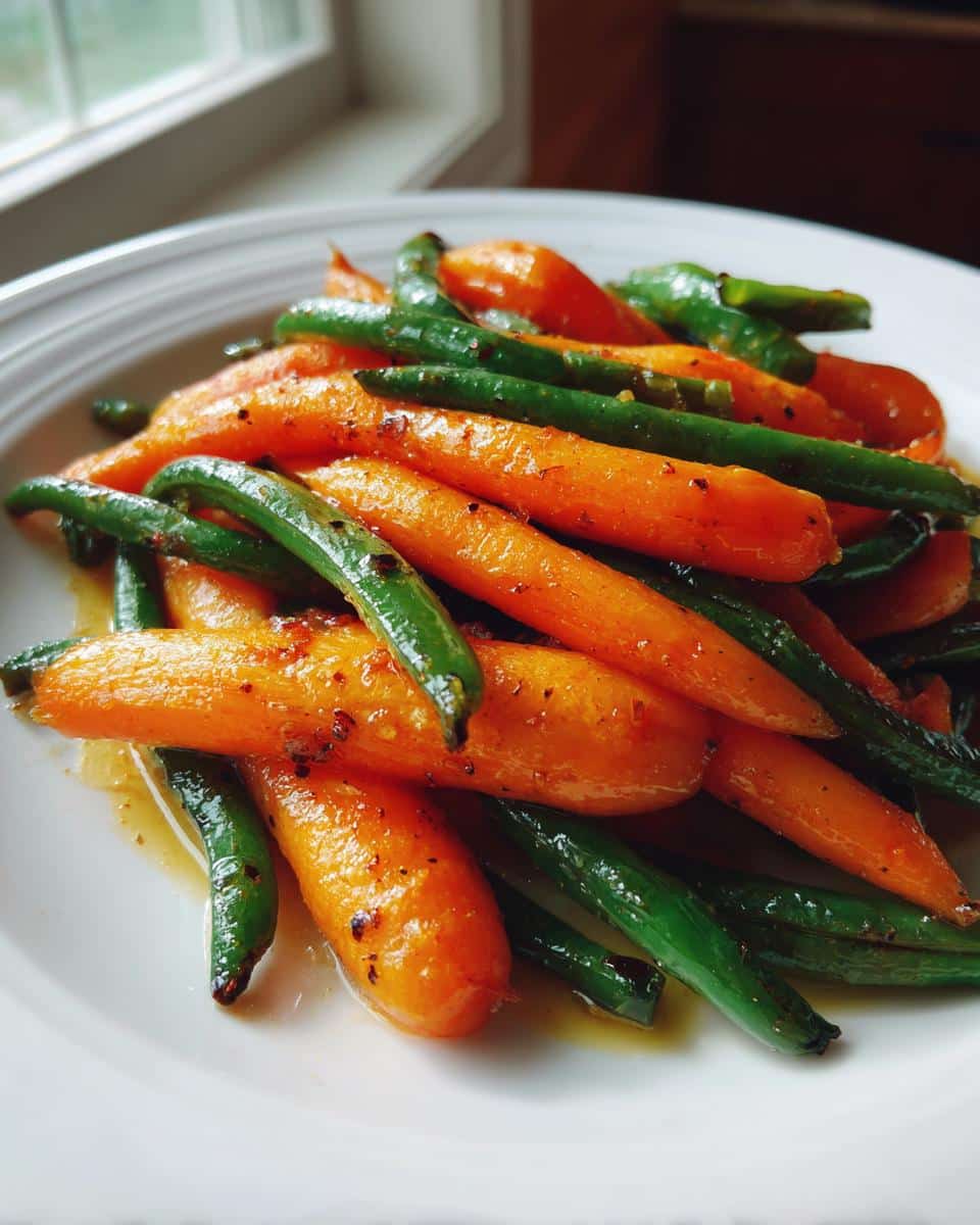 Honey Glazed Carrots & Green Beans - detail 3
