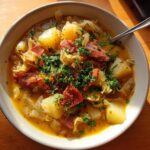 Irish Bacon Cabbage and Potato Soup