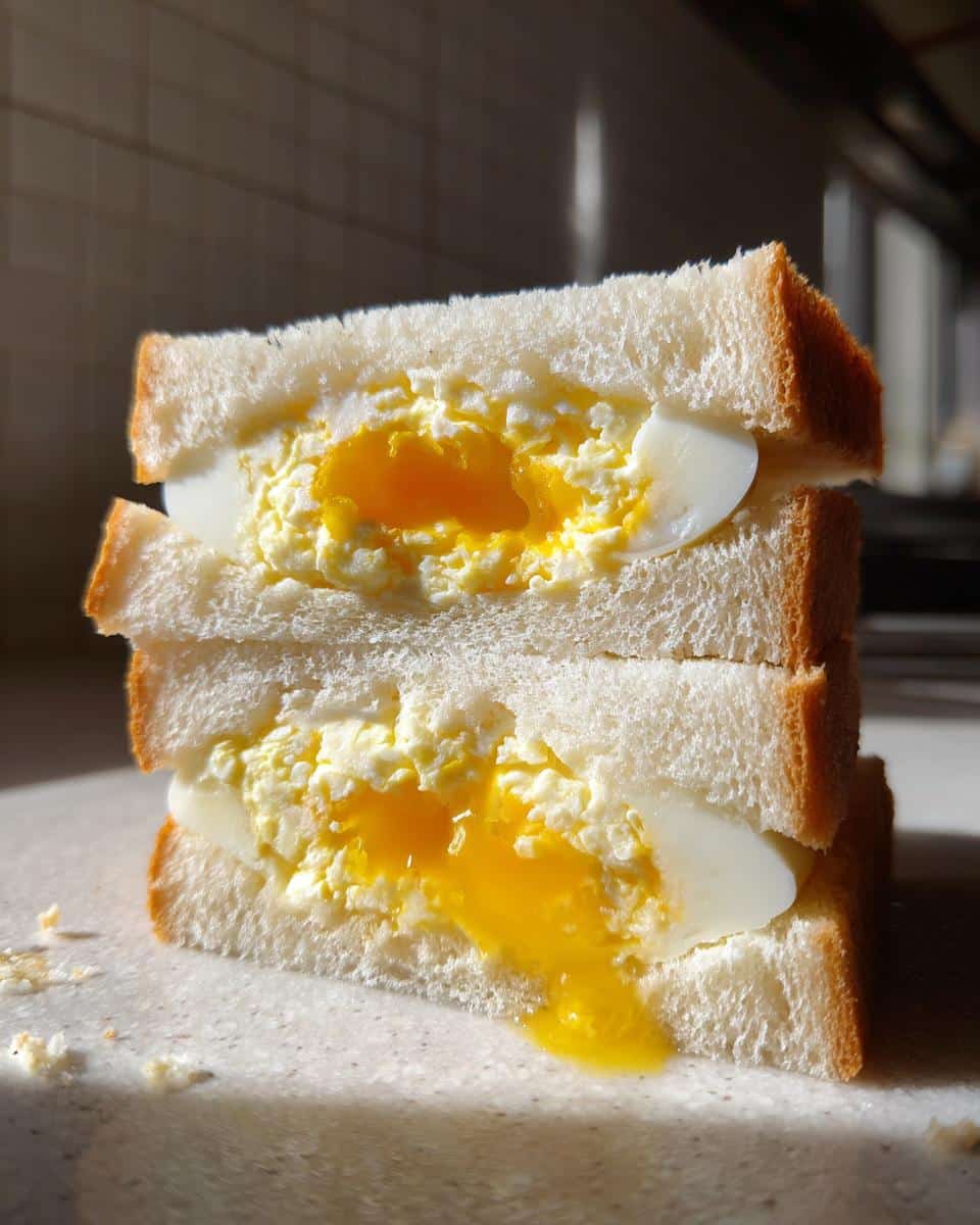 Japanese Tamago Sando - detail 1