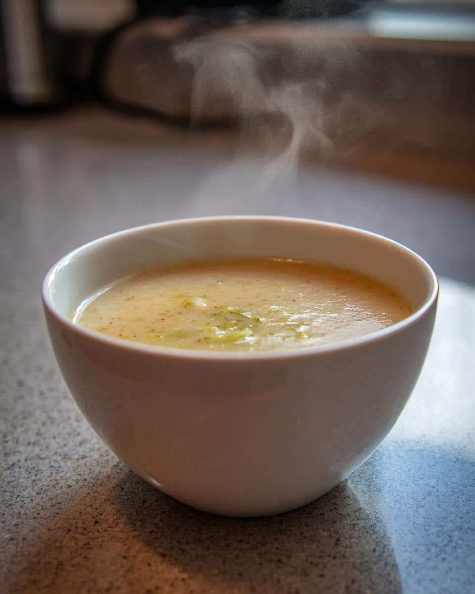 Leek & Potato Soup - detail 1