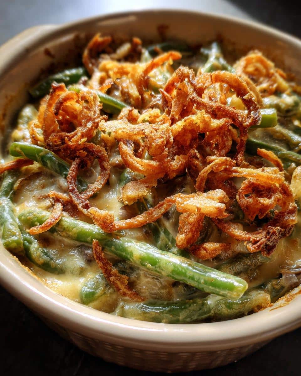 Make classic Campbells Green Bean Casserole for Thanksgiving - detail 1