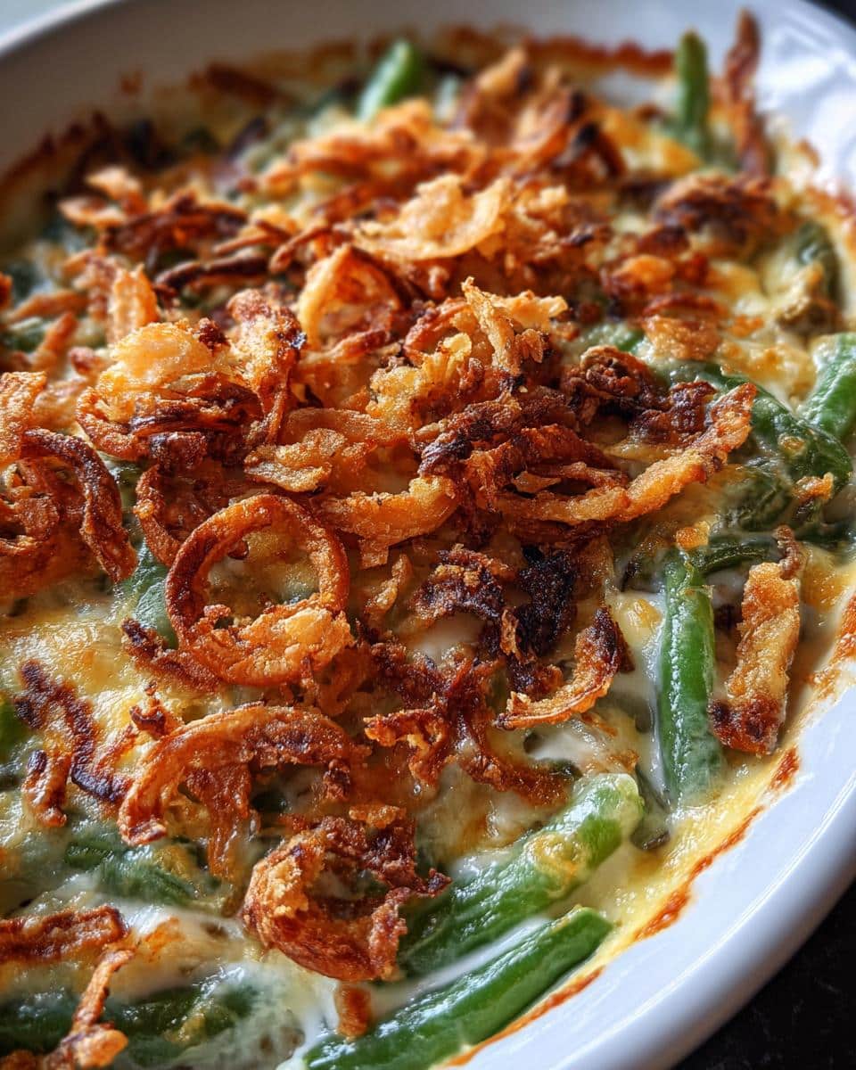 Make classic Campbells Green Bean Casserole for Thanksgiving - detail 2
