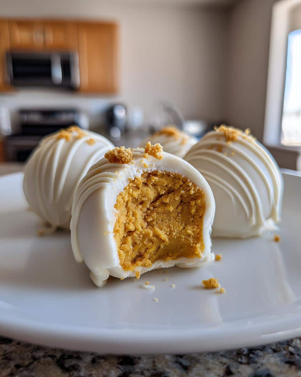No Bake Pumpkin Cheesecake Balls - detail 3