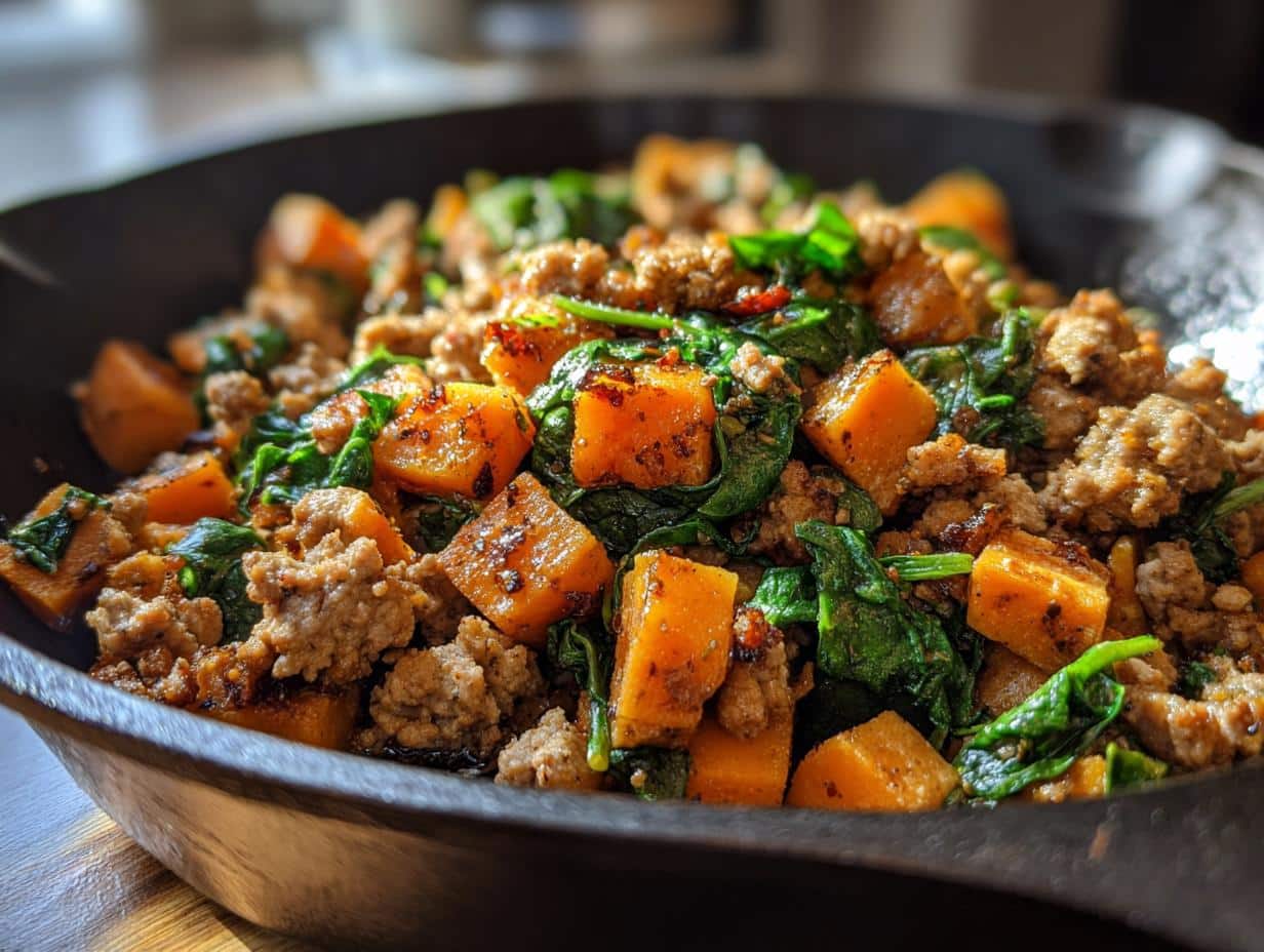 35-Minute Protein-Packed Ground Turkey Sweet Potato Skillet Recipe