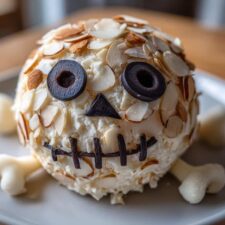 Spooky Skellington Cheese Ball Appetizer in 15 Minutes Flat