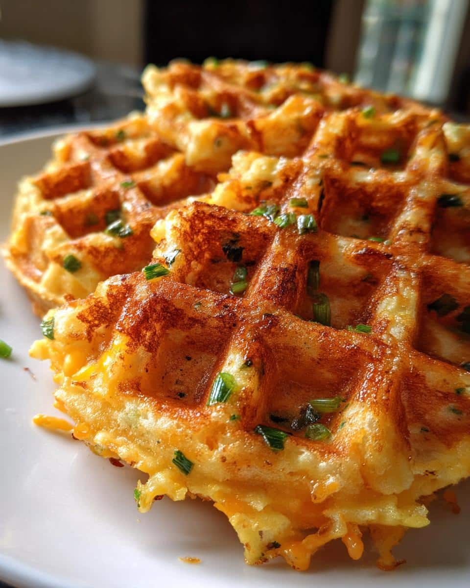 Spicy Cheddar Jalapeño Cornbread Waffles You’ll Love - detail 1