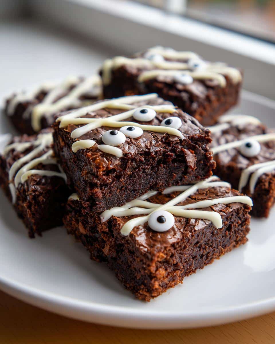 Spooky Mummy Brownies for a Delightful Halloween Treat - detail 2